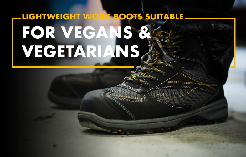 Vegan steel toe store work boots